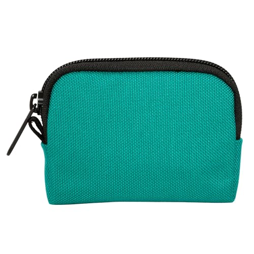 Manhattan Portage CORDURA® Coin Purse With Zipper Closure Pouch Eclectic Colors Credit Card ID Card Jewelry Keys Water Resistant Gift Everyday Carry - color: Aqua Blue