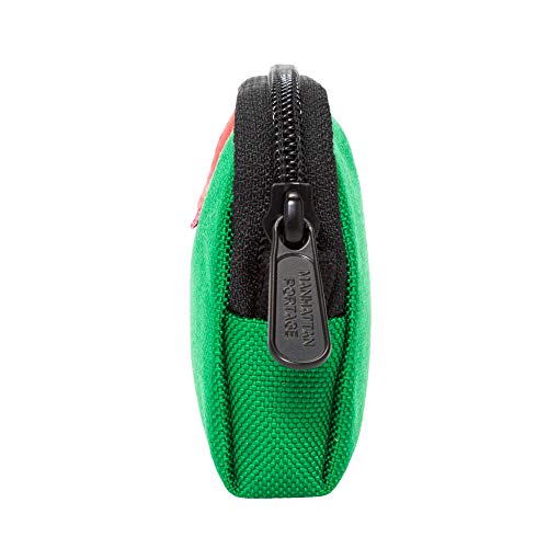 Manhattan Portage CORDURA® Coin Purse With Zipper Closure Pouch Eclectic Colors Credit Card ID Card Jewelry Keys Water Resistant Gift Everyday Carry - color: Green