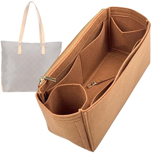 Organizer for Cabas Mezzo, Felt Bag Insert, 31 Colors (Cream) - color: Cream