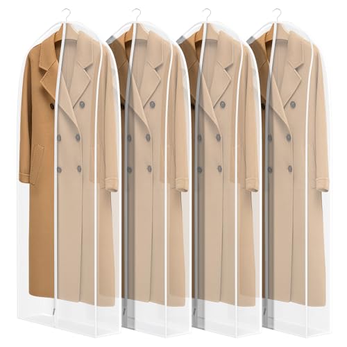 Zilink Leather Jacket Coat Storage Bags Dress Bags for Gowns Long 60 in - size: 60"-4pack
