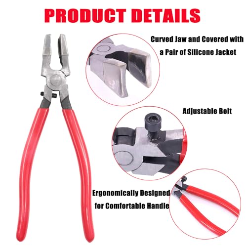 Fob Hardware Set, 1 Inch, with Installation Pliers Tool, for Wristlet Keychain, Key Lanyard - color: 61 Pcs