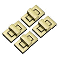 M METERXITY 4Pcs Purse Twist Lock (1.26 x 0.79 Inches, Bronze)- Rectangular Purse Closure Twist Turn Lock Clasp Metal Clip Hardware Apply to DIY Handbag/Purse/Wallet/Leather Craft - color: Bronze, size: 1.26 x 0.79"