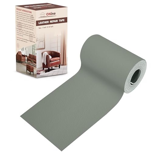 ONine Leather Repair Patch，Leather Repair Tape, 3 x 60 inches Leather Repair Patch for Furniture,Vinyl Repair kit，Leather Couch Patch，for Sofas, Furniture, car Seats(Blue Gray-Litchi Grain) - color: Blue Gray-Litchi Grain, size: 3 x 60 inches