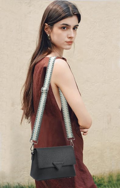 1.5" Wide Purse Strap Adjustable Replacement Gold Hardware Long Crossbody Bag Strap for Thick Shoulder Bags Canvas Handbags Straps - color: Gold Hardware-515