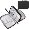 FYY Electronic Organizer, Travel Tech Pouch Bag, Extra Large, Black - color: Black, size: 10.8 x 8 x 3.15 inches