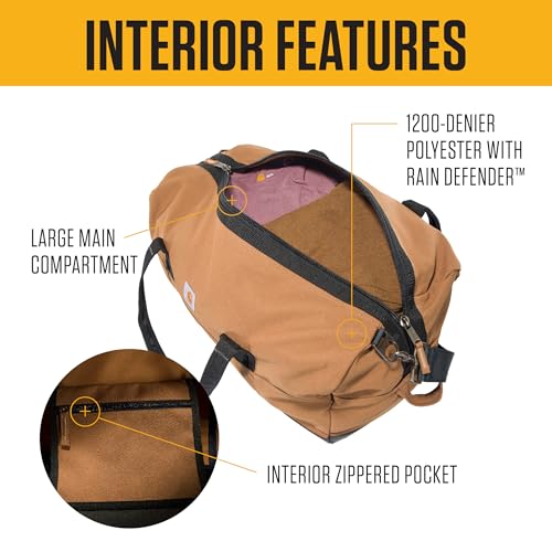 Carhartt Utility 55L Duffel Gravel | Classic Duffels, Heavy-Duty Bag for Jobsite, Gym, & Travel - color: Gravel, style: 55l