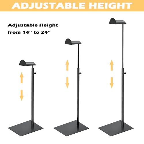 Royxen 3 Pack Purse Holder, Purse Display Stand with Adjustable Height, Bag Stands for Display, Stainless Steel Purse Rack for Bags Organizer (Black) - color: Black
