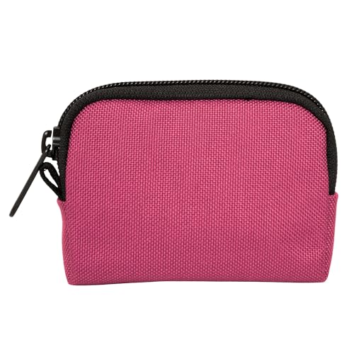 Manhattan Portage CORDURA® Coin Purse With Zipper Closure Pouch Eclectic Colors Credit Card ID Card Jewelry Keys Water Resistant Gift Everyday Carry - color: Rose