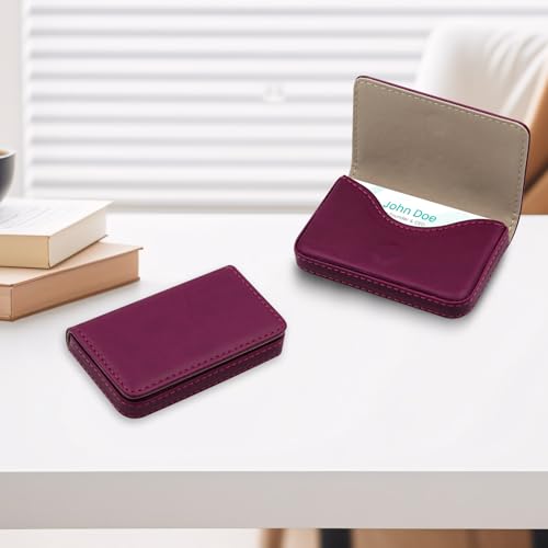 AI-DEE RFID Blocking Wallet - Minimalist Leather Business Credit Card Holder (PW-Wine Red) - color: 12-Green2