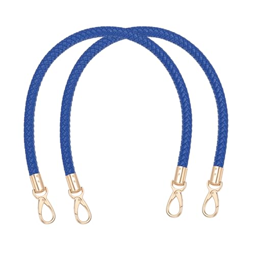 PATIKIL Braided Purse Straps PU Leather - color: Blue, size: 15.7"