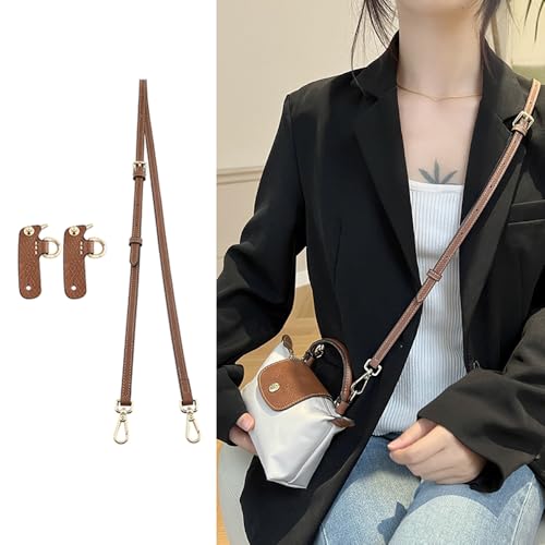 Purse Straps Kit Replacement with Multi-Pocket Waterproof Handbag Organizer Insert Compatible with Mini Longchomp Tote Bag