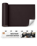 BOUYEER Leather Repair Patch Tape Kit,Self Adhesive Leather Repair for Sofa，Car Seat,Office Chair,Furniture,Jacket,Waterproof Strong Adhesive Vinyl Repair Kit. 17 in x 79 in,Coffee - color: Coffee, size: 17 in x 79 in