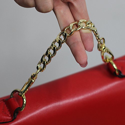 4PCS 7.9" Iron Flat Gold Purse Chain Strap Replacement for Clutch Bags - color: Gold, size: 7.9"