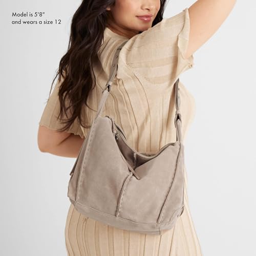 The Sak Los Feliz Hobo Purse - Premium Large Leather Women's Handbag for Everyday & Travel - Durable Purse With Zipper Pocket | Slouchy Relaxed Silhouette, Roomy Interior, Lightweight All-Day Carry, Fits Phone, Wallet & Tablet, Everyday & Travel Ready - c