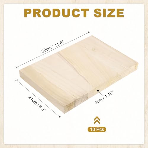 PATIKIL Wood Breaking Board Karate Martial Arts Boards Wooden Kick Board Training Accessory for Adult Taekwondo Punching Karate Practice Performing - size: 3mm