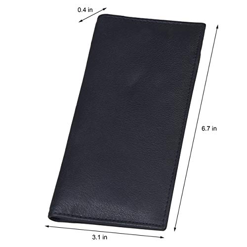 Genuine Leather Simple Check Book Holder Style - Mw156cf - color: Black