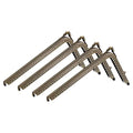 uxcell Metal Purse Frames - 7.3" 4Pcs Rectangle Kiss Lock Clasp Frame Embossed Clutch Frame for Bag Making DIY Craft Bronze - color: Bronze, size: 7.3"