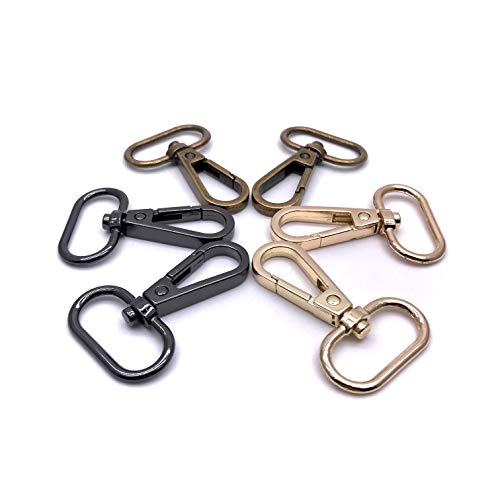 1 inch Swivel Lobster Clasps for Bag Hardware Mix Colors 15pcs | Metal 1" Swivel Snap Hooks for Purses Handbag Backpack Webbing Dog Collars Lanyard Strap DIY Craft Making Multicolor - color: 1 inch Multicolor 15pcs