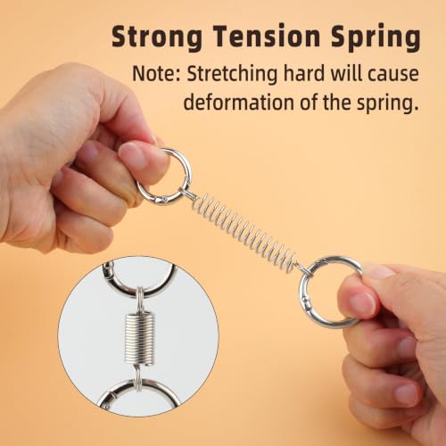 Zipper Clips Anti Theft, 6 Pcs Zipper Locks for Backpacks, Double Opening Antitheft Spring Carabiner Clasps for Travel Purse Luggage Suitcase Handbags Keys(Silver) - color: Silver Ring
