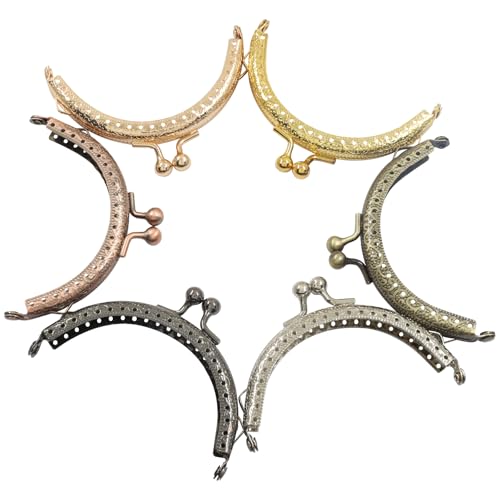Rierdge 12 PCS Metal Purse Frame | Purse Clasp Frame, For DIY Purses, Clutches & Wallets