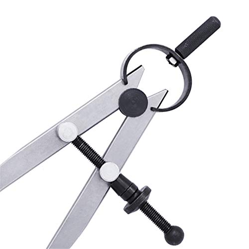Brccee AC Leathers DIY Adjustable Edge Creaser Wing Divider,Rotating Craft Tool Leathercraft Compasses, Compass Drawing Tool (6 Inch) - color: 6 Inch