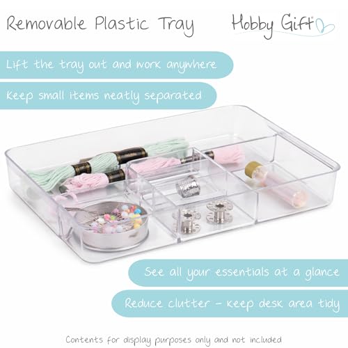 Hobby Gift Patisserie Sewing Box - color: Patisserie, size: 11.4 x 8.4 x 10"