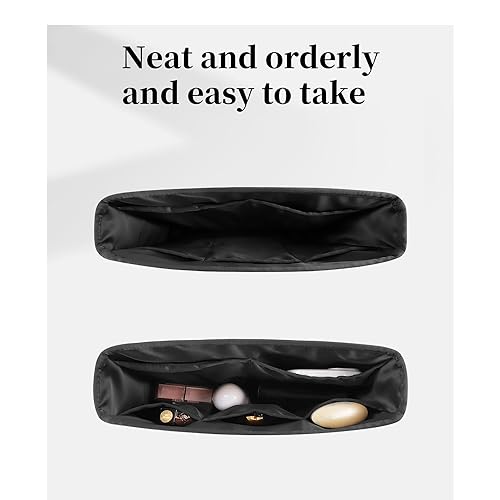 Satin Purse Organizer for Chanel 22 Bag Jumbo, Black - color: Black, size: 22 Handbag Jumbo