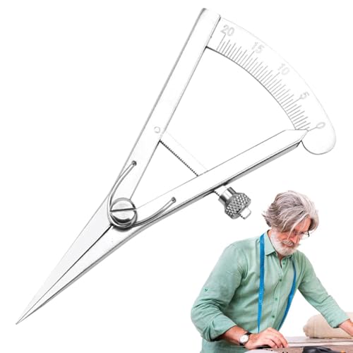 Leather Compass High Accuracy Adjustable DIY Marking Gauge - color: A