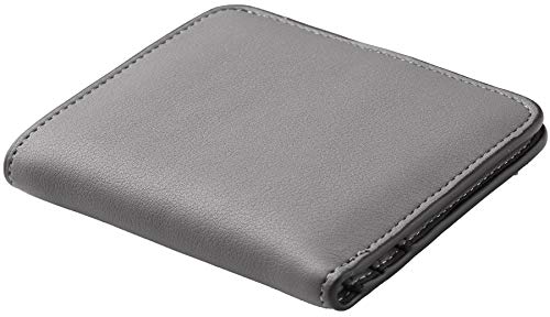 Toughergun Women’s Small Slim Leather Wallet with RFID Protection, Compact Bifold Mini Purse with Clear ID Window - color: 07 ReNapa Grey Light
