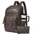 17 Inch Laptop Backpack Purse for Women with Giant Tumbler Holders | Vegan Leather,Travel Work Business College Teacher Nurse,USB Charging Port,RFID Wristlet Purse,28L Large Capaity,Chocolate - color: Chocolate