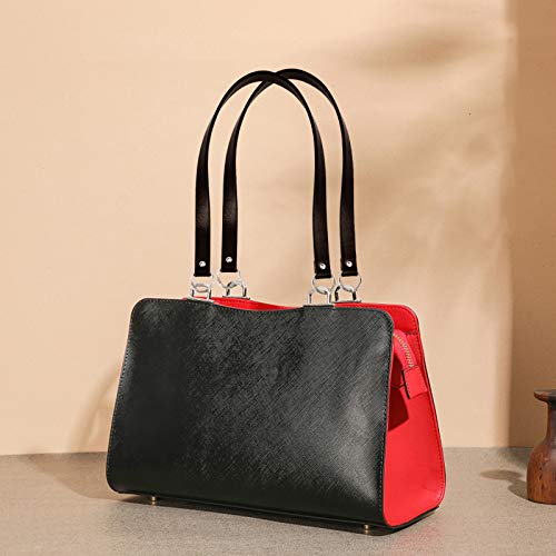 PH PandaHall 2pcs 22.4 Inch 20mm Leather Replacement Handles Purses Straps Handbags Shoulder Bag Strap with Platinum Zinc Alloy Spring Gate Rings for DIY Bag Making, Black - color: Black