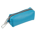 uxcell Leather Coin Purse, Leather Car Key Holder Bag Hand-held Change Purse Keychain Pouch Small Coin Pouch with Key Ring for Women and Men, Blue - color: Blue