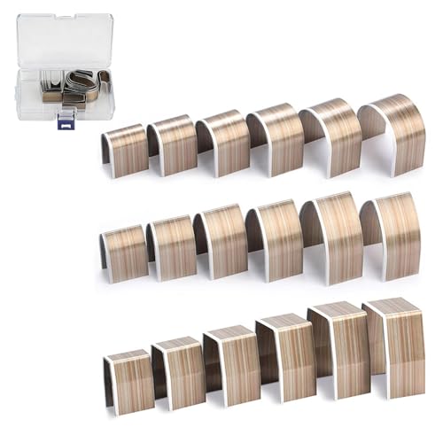 18Pcs Steel Leather Punch Set, Leather Craft Embossing Punch Set Kit, 15mm, 20mm, 25mm, 30mm, 35mm, 38m, 3 Shapes Leather Cutting Die for DIY Crafting & Leatherworking