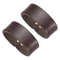 PATIKIL Leather Loop Keeper, Leather Loops Belt Keeper Loops Retainer Straps Replacement, - color: Coffee, size: 1.3"/1.4"