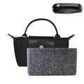 Bag Organizer for Long champ Small Handbags Timid Bag Storage and Organization Inner Pocket Liner Felt-Mini Size (Dark Gray)
