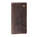 HOOEY Leather Men's Western Rodeo Wallet (Aztec Embossed - Brown) - color: Aztec Embossed - Brown