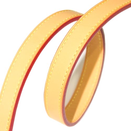 Vachetta Leather Handbag Strap, Suitable for Changing Shoulder Straps on L V Handbags and Bucket Bags(Amber-W:0.7in,L：25.6in) - color: Ambe-W:0.7in-L：25.6in