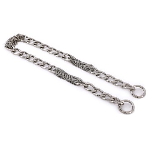 Yichain Classy Metal Tassels Bag Chains Purse Handles Shoulder Strap Replacement Charms Accessories (Silver Small 24'') - color: Silver Small 24''
