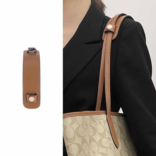 Vachetta Leather shoulder pads Leather shoulder strap pads for designing stylish decompression handbag bags - color: Dark Brown Strap Pad