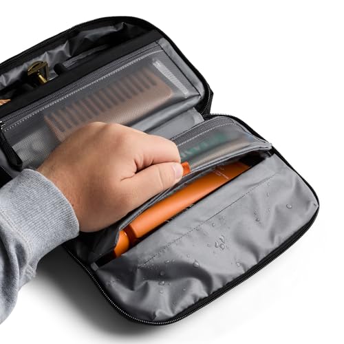 Bellroy Hanging Toiletry Kit 3L, Travel Toiletry Bag - Black | 3L hanging toiletry bag for men and women, designed for travel - color: Black