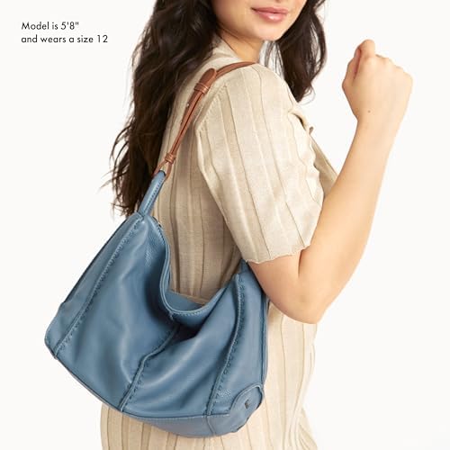 The Sak Los Feliz Hobo Purse - Premium Large Leather Women's Handbag for Everyday & Travel - Durable Purse With Zipper Pocket | Slouchy Relaxed Silhouette, Roomy Interior, Lightweight All-Day Carry, Fits Phone, Wallet & Tablet, Everyday & Travel Ready - c