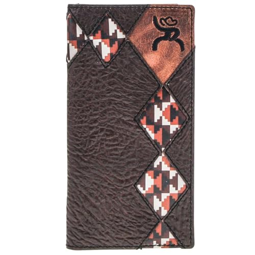 HOOEY Tahonta Rodeo Wallet (Brown/Tan/Diamond Patchwork) - color: Tahonta -- Brown/Tan