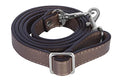 VanEnjoy Full Grain Leather Adjustable Crossbody Straps Replacement - 0.7” Wide, 25”-51” Long (Bronze-Silver Buckles) - color: Bronze-Silver Buckles