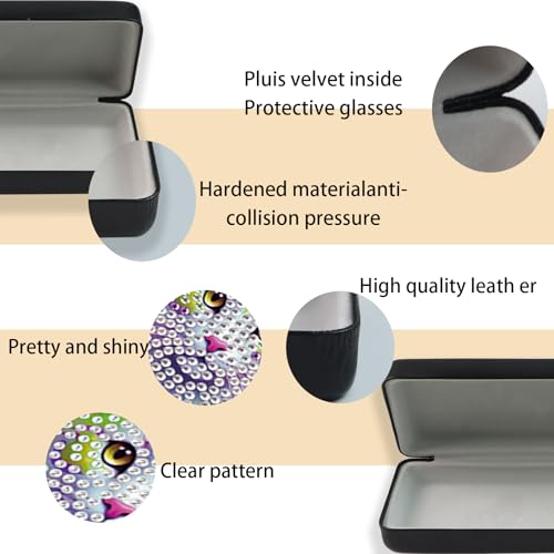 Diamond Painting Eye Glasses Case - color: Cat