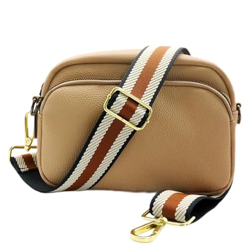 Adjustable Brown Purse Strap - 1.5" Wide Handbags, Camera, Guitar, Phone & Crossbody Bag Replacement Shoulder Straps(Gold Hardware) - color: Purse Strap-Gold hook-T502
