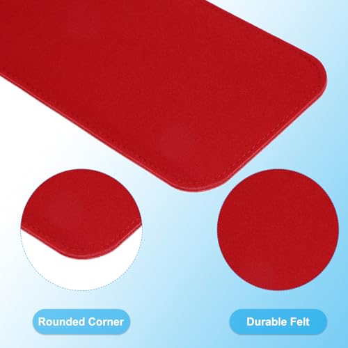 PATIKIL Felt Base Shaper 14x5 Inch, 2Pcs Bag Bottom Shaper Pad Purse Liner Board Insert Arc Corner for Handbags Tote Crossbody Bag Backpack, Red - color: Red, size: 14x5 Inch