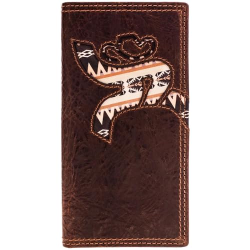 HOOEY Trap Roughy Rodeo Wallet (Brown/Aztec) - color: Trap -- Brown/Aztec