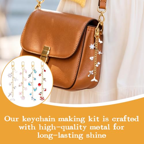 SUTROMA 423Pcs Lip Gloss Charms Keychain Making Kit - color: Kind1