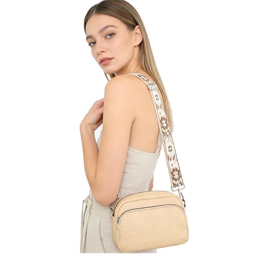 1.5" Wide Purse Strap Adjustable Replacement Gunmetal Hardware Long Crossbody Bag Strap for Thick Shoulder Bags Canvas Handbags Straps - color: Gunmetal Hardware-A-black