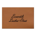 HARFINGTON Laserable Leather Sheets 18" x 12" x 0.04" Non-Adhesive Engraving Leatherette Sheets Laserable Leather Hat Patch for DIY Caps Jackets Backpacks Clothing, Black - color: Rawhide Black